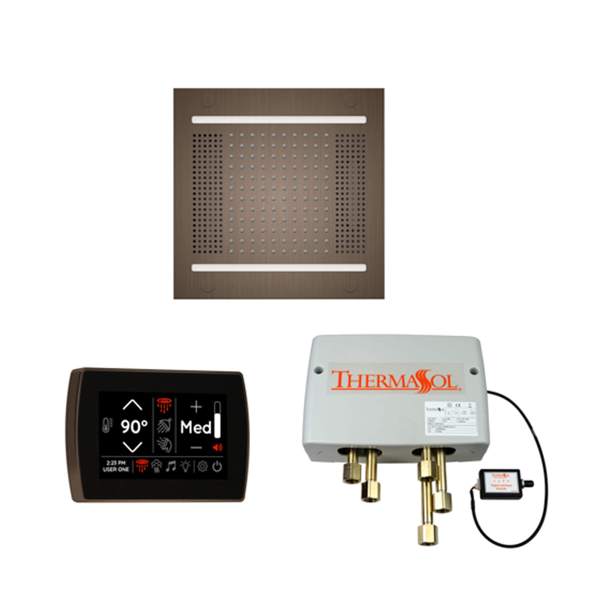 ThermaSol STC & HydroVive Wellness Shower Package With Digital Shower Valve (SAK40716)