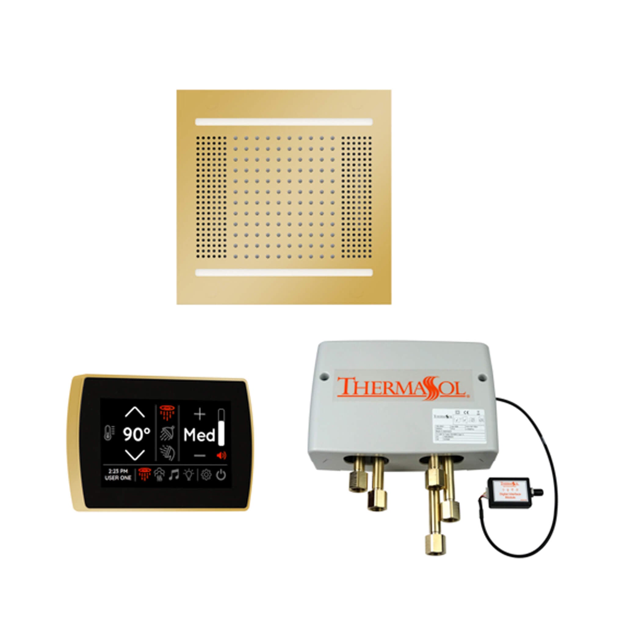 ThermaSol STC & HydroVive Wellness Shower Package With Digital Shower Valve (SAK40716)