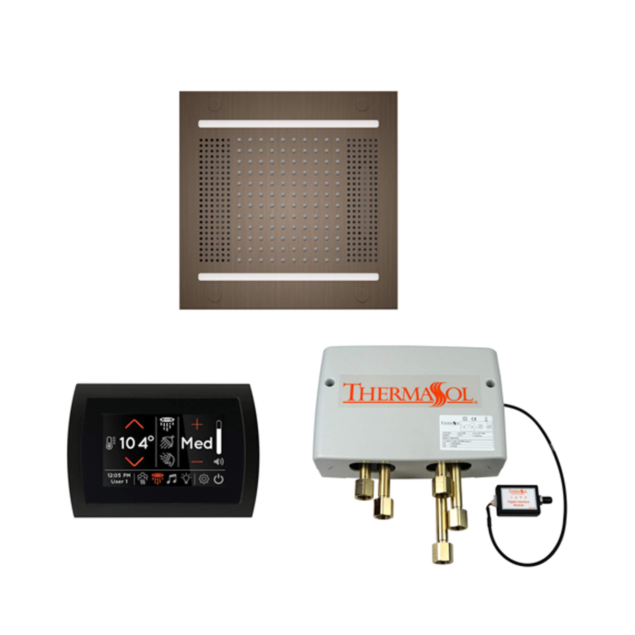 ThermaSol STC & HydroVive Wellness Shower Package With Digital Shower Valve (SAK40716)
