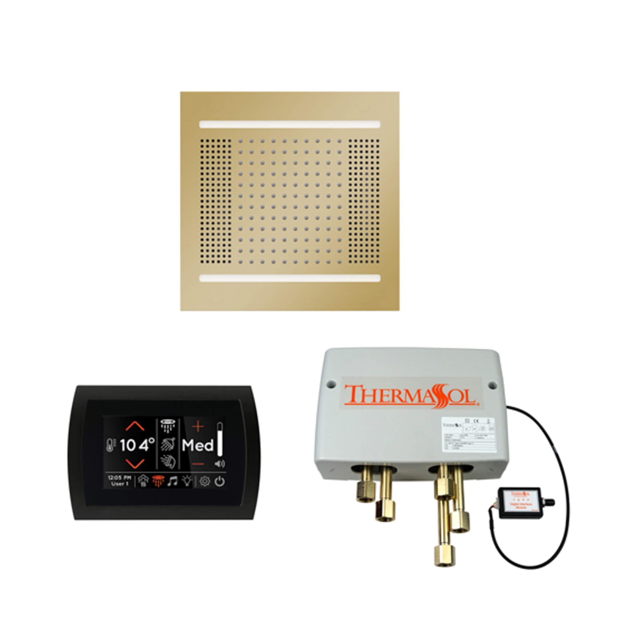 ThermaSol STC & HydroVive Wellness Shower Package With Digital Shower Valve (SAK40716)