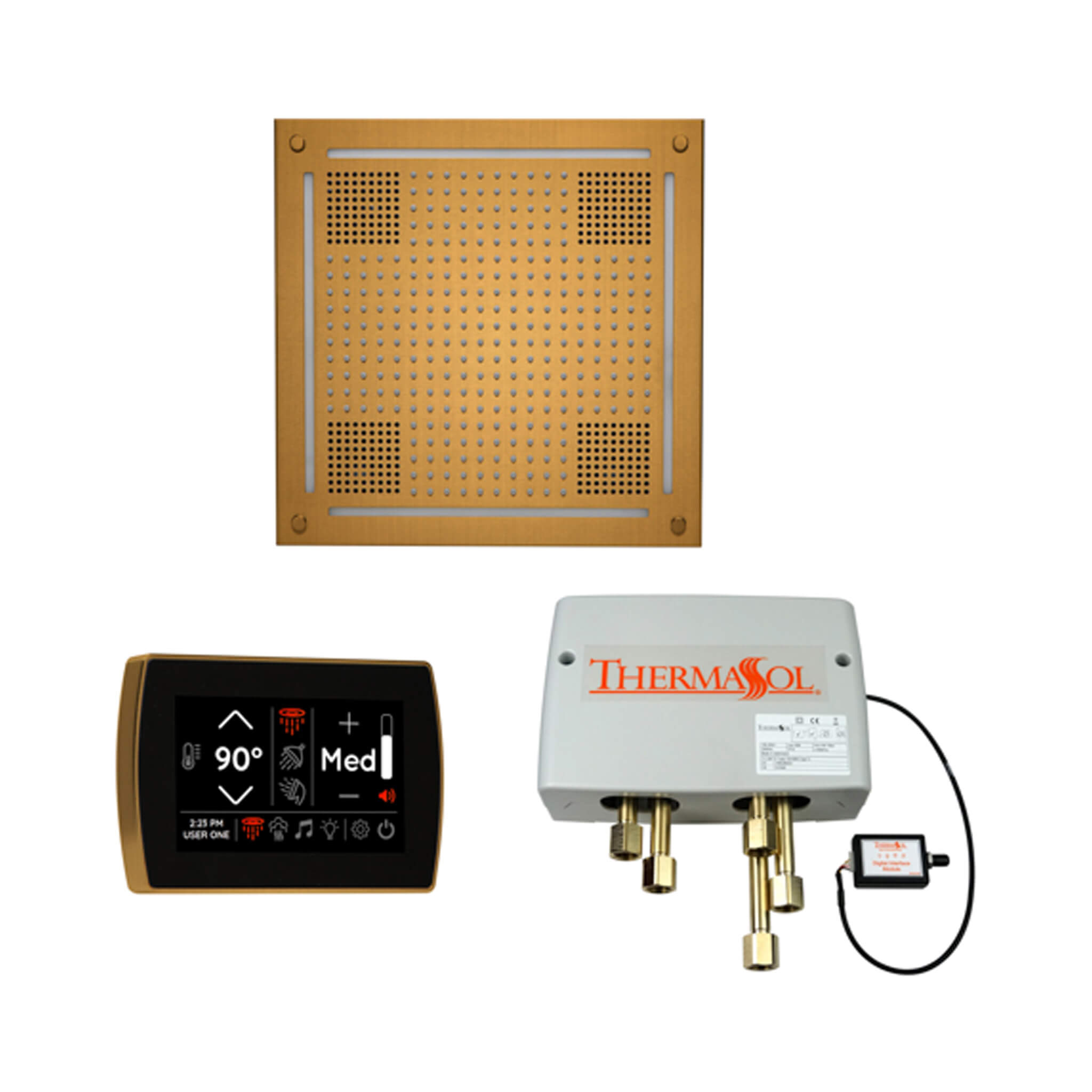 ThermaSol STC & HydroVive Wellness Shower Package With Digital Shower Valve (SAK40716)