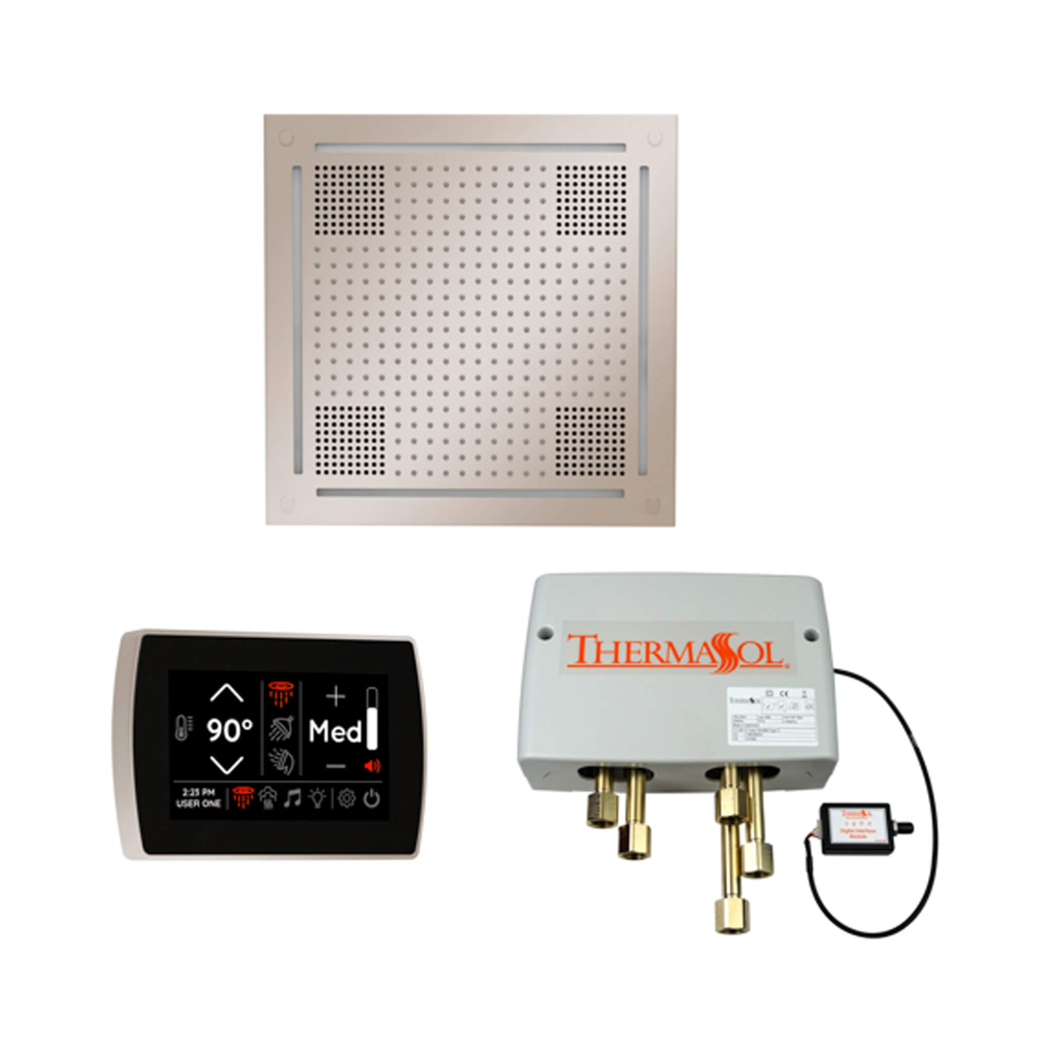 ThermaSol STC & HydroVive Wellness Shower Package With Digital Shower Valve (SAK40716)