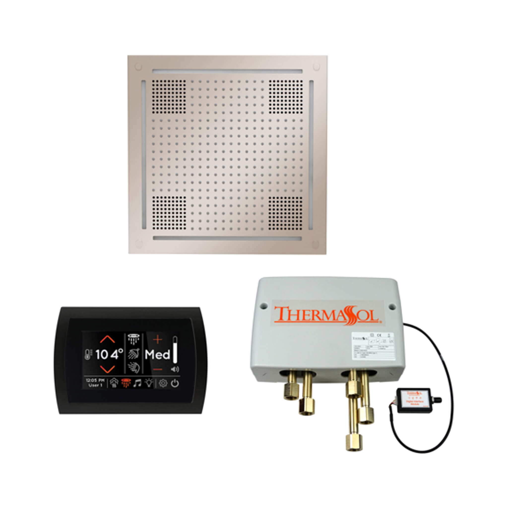 ThermaSol STC & HydroVive Wellness Shower Package With Digital Shower Valve (SAK40716)