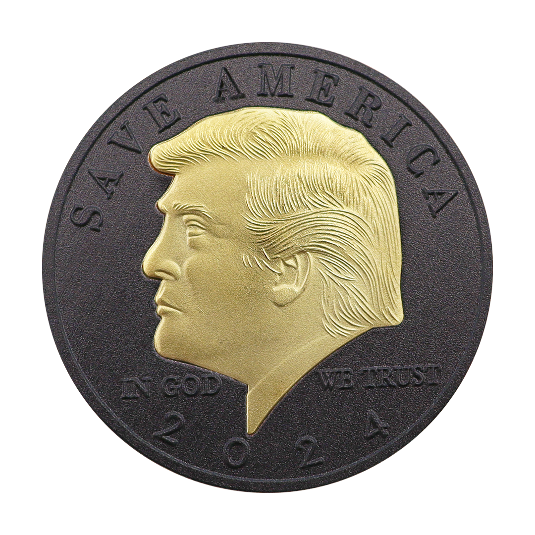 Trump Schwarz & Gold Münze