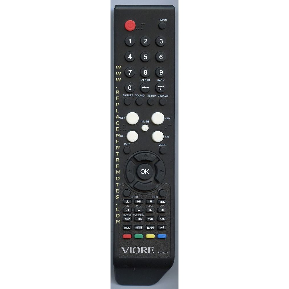 Viore RC3007V TV/DVD-Fernbedienung