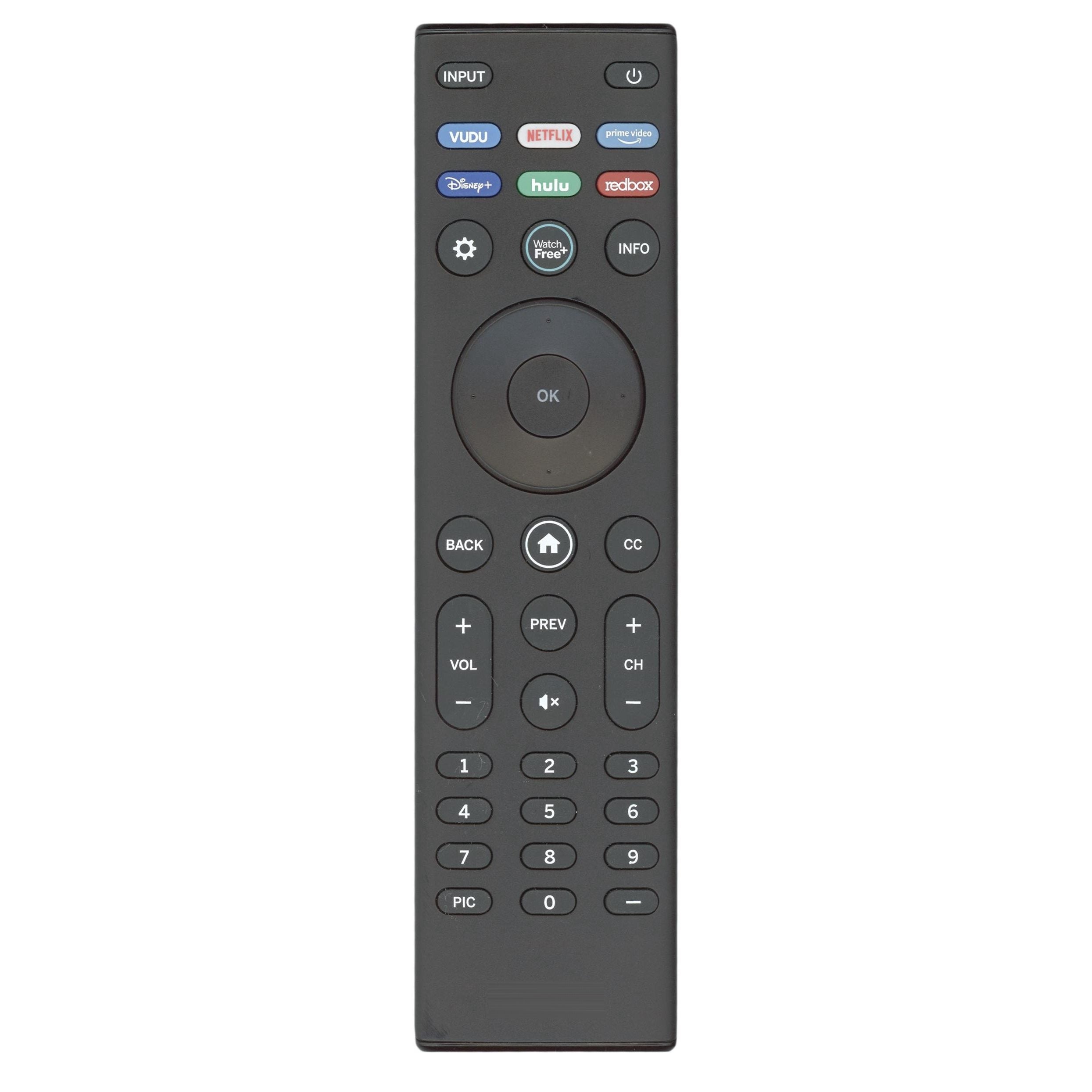 Vizio XRT140 Smartcast TV Remote Control - Vudu, Netflix, Prime, Disney +, Hulu, RedBox - 398GR15BEVZY0000KI