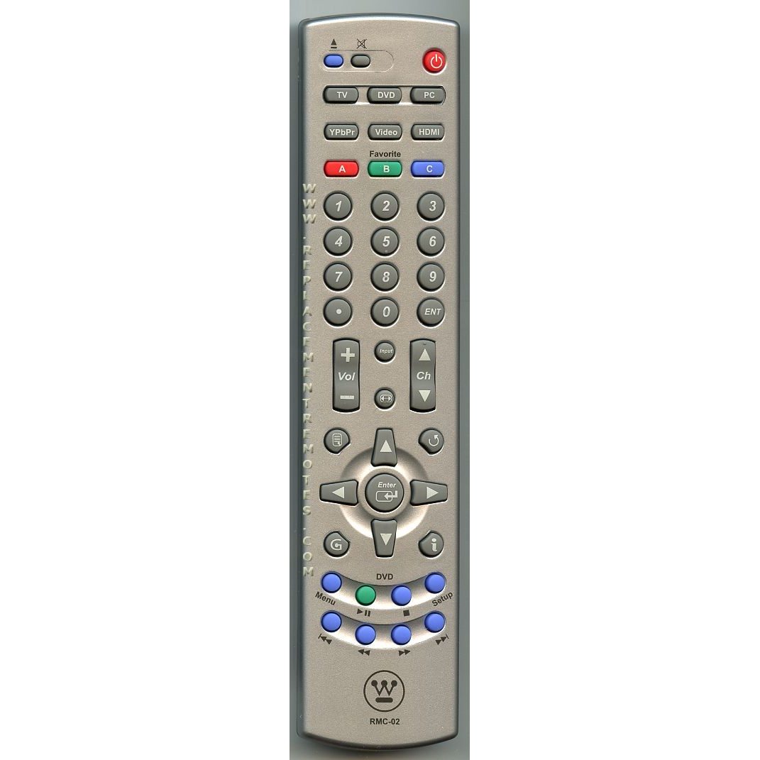 Westinghouse RMC02 TV/DVD-Fernbedienung