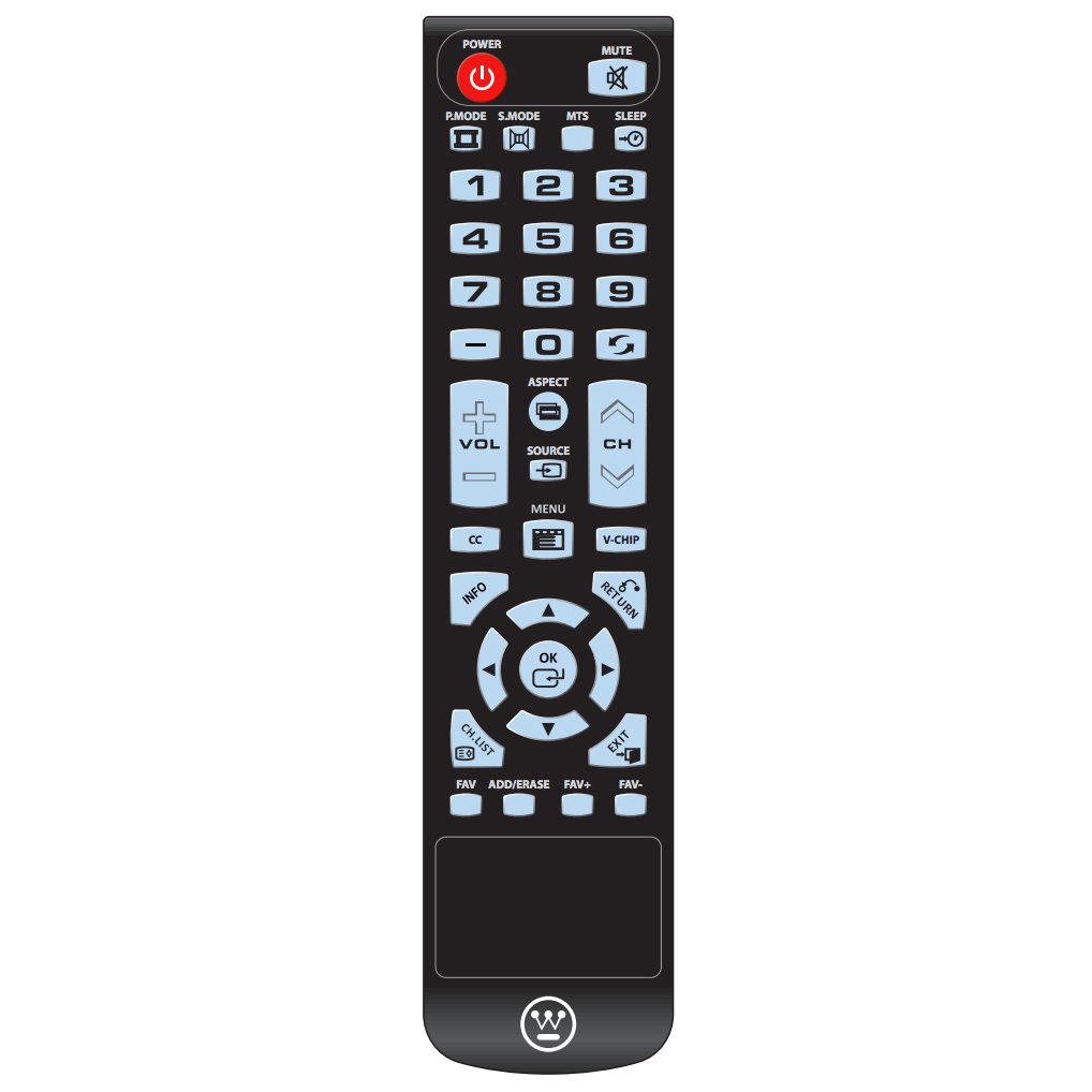 Westinghouse WD60MB2240rem TV-Fernbedienung
