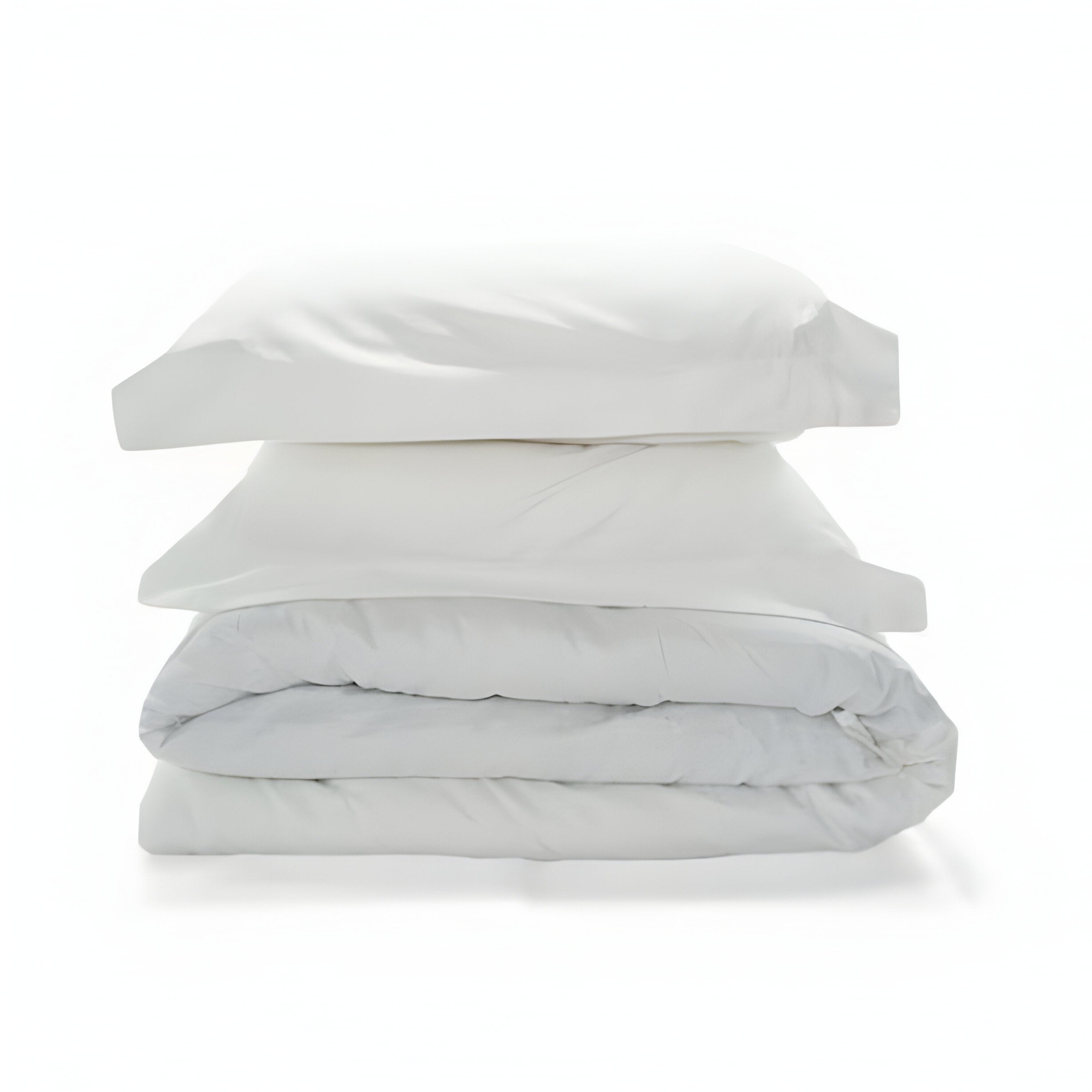 300TC Sateen Solid Organic Cotton Duvet Cover Set