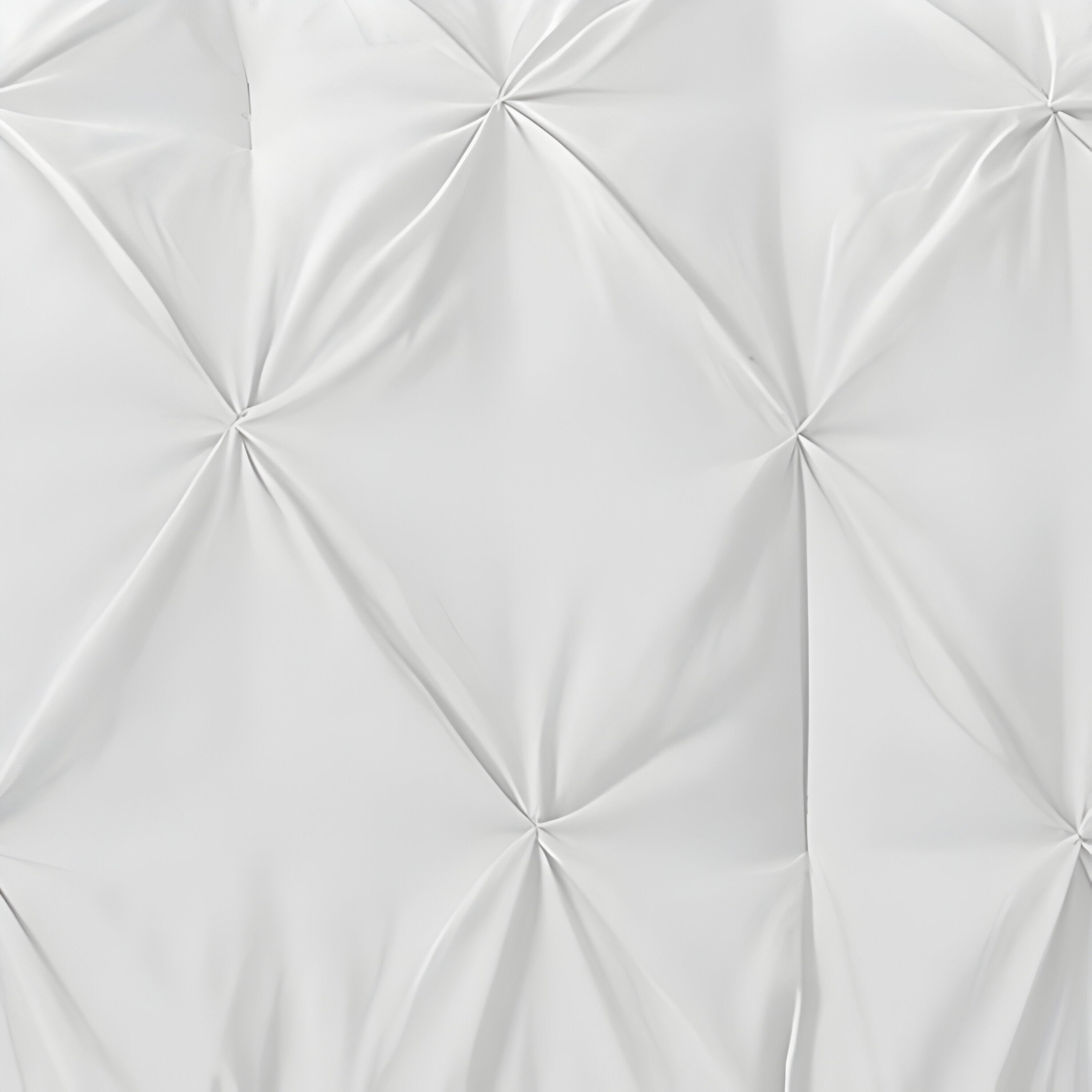 400TC Cotton Pintuck Sateen Solid Duvet Cover Set