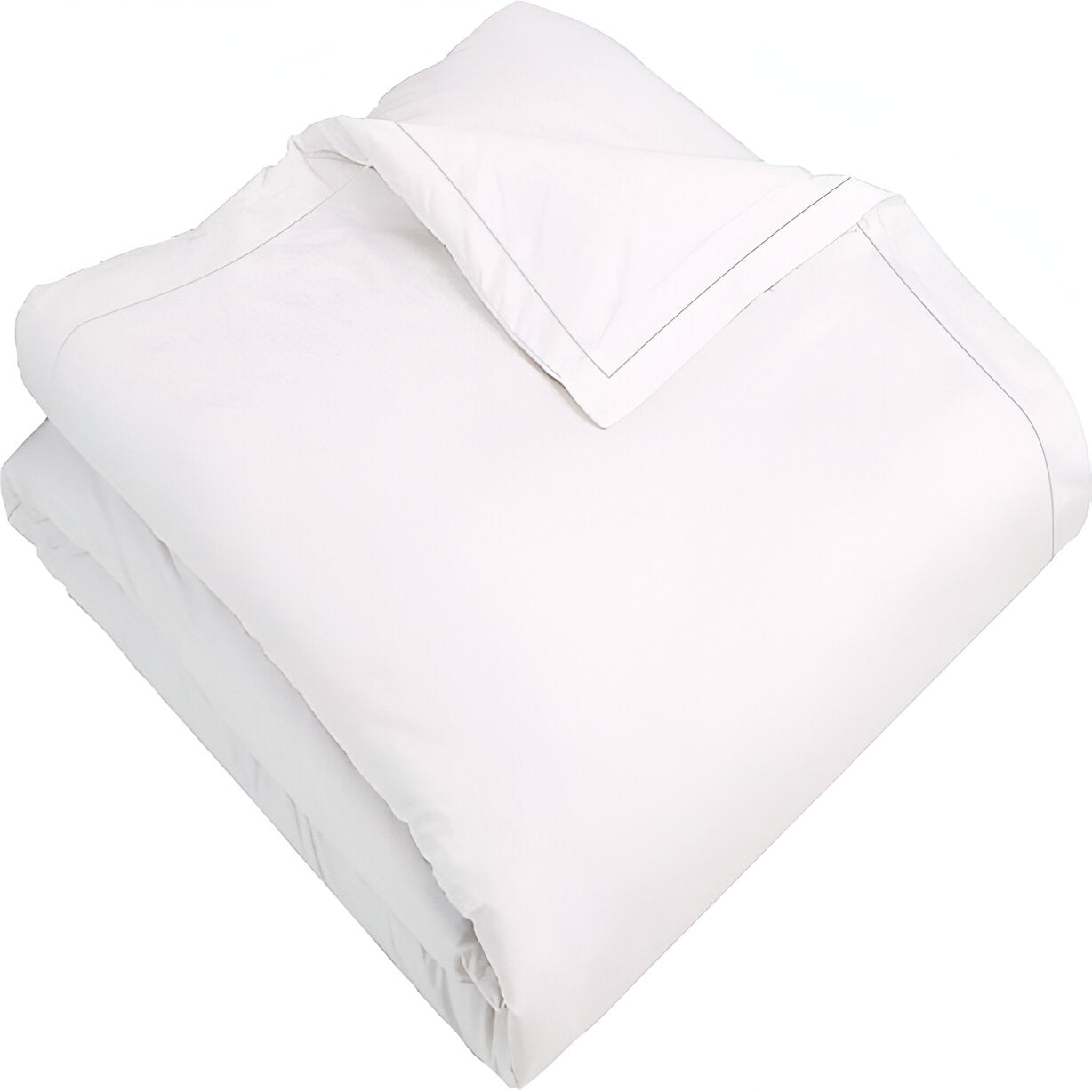 400TC Cotton Single Edge Embroidery Sateen Solid Duvet Cover Set
