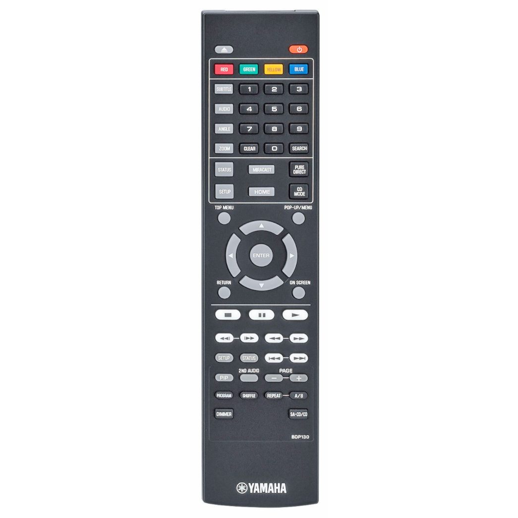 Yamaha BDP130 Blu-ray Remote Control - ZW308500