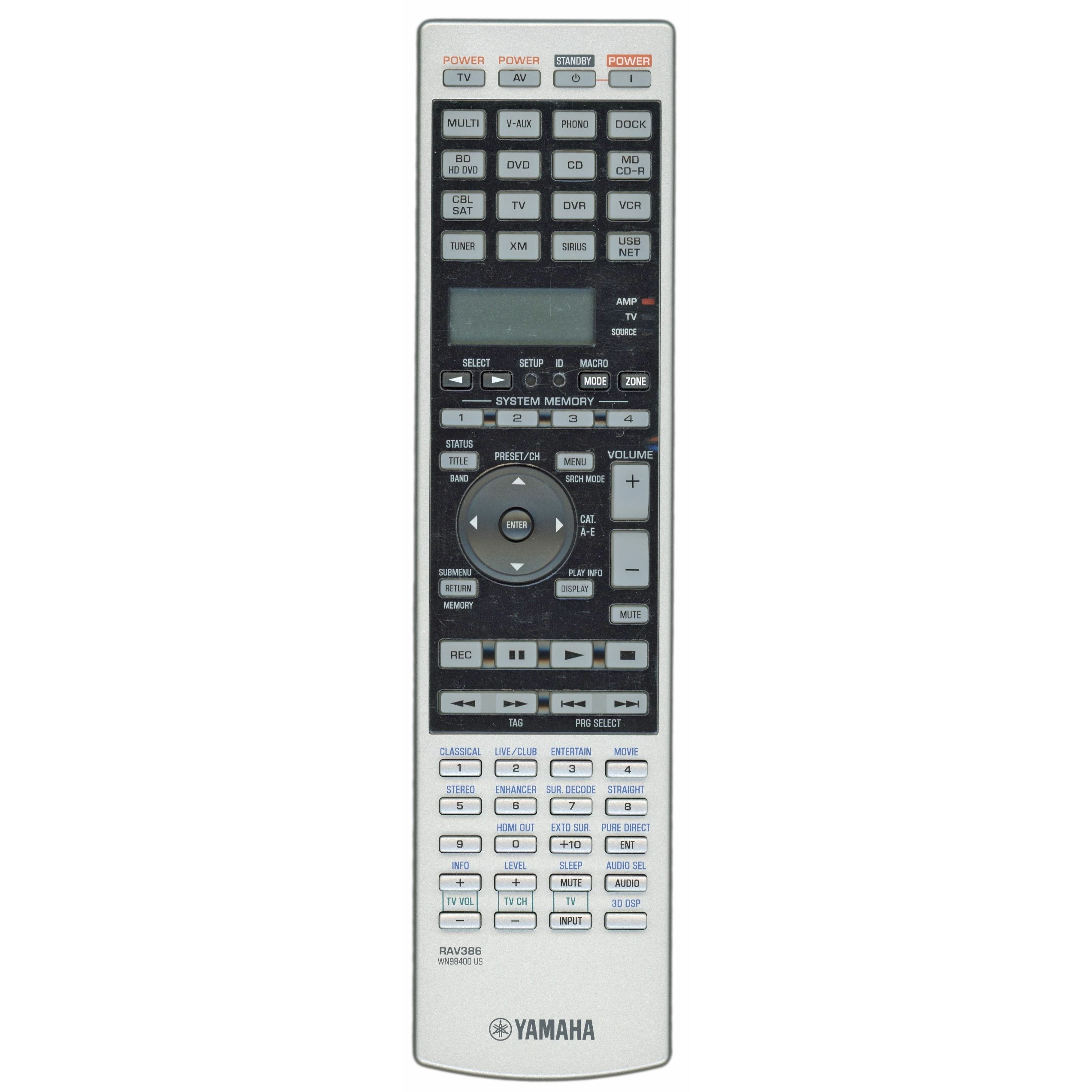 Yamaha RAV386 A/V-Receiver-Fernbedienung – WN984000