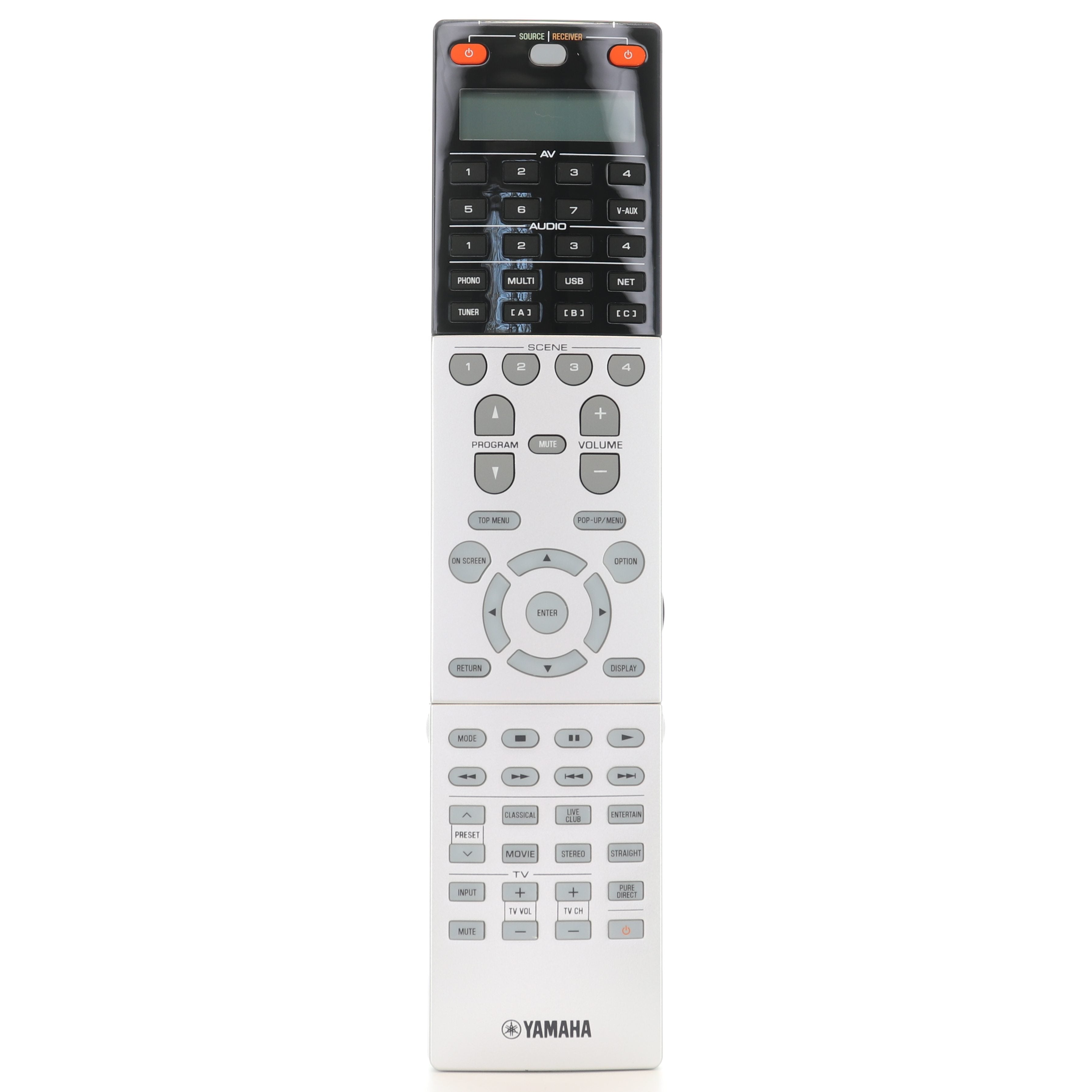 Yamaha RAV423 AV Receiver Remote Control | LCD Screen | Backlit - ZF729700
