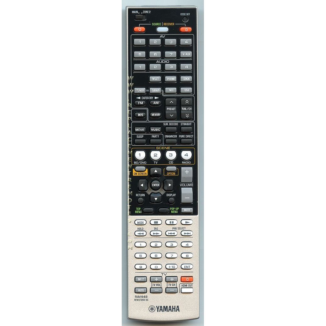 Yamaha RAV448 Receiver Remote Control