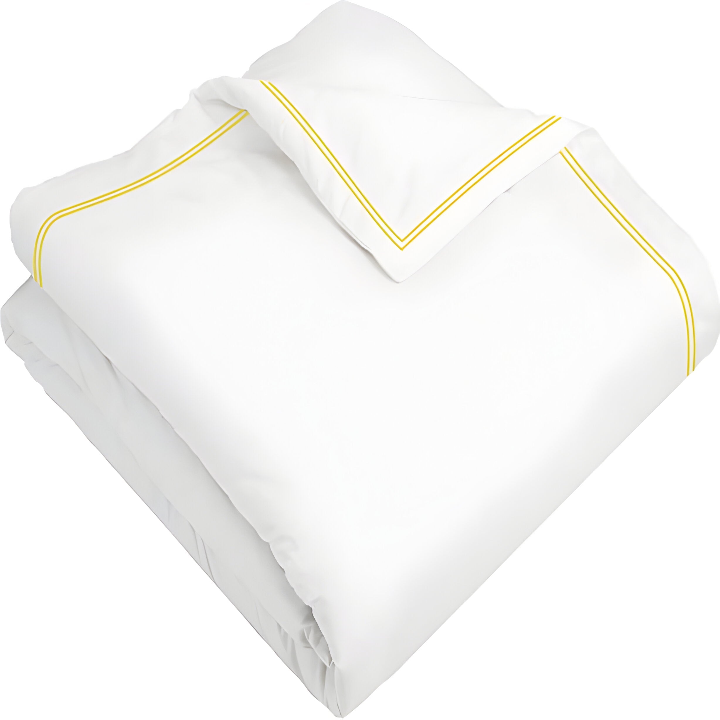 400TC Cotton Double Edge Embroidery Sateen Solid Duvet Cover Set