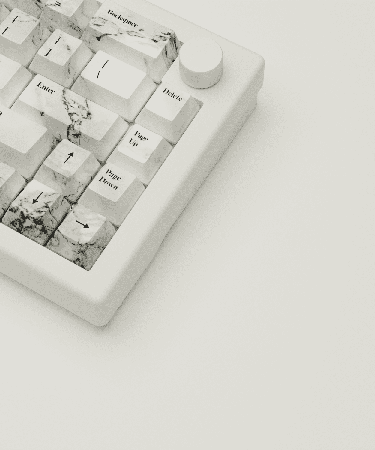 Marble Design Keycaps and Mechanical Keyboard
