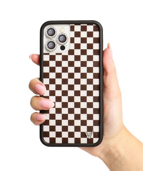 Checkers | Brown iPhone Case