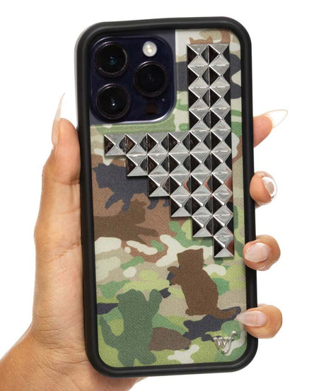 Cat Camo Stud iPhone Case