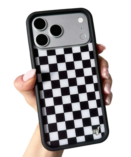 Checkers | Black iPhone Case