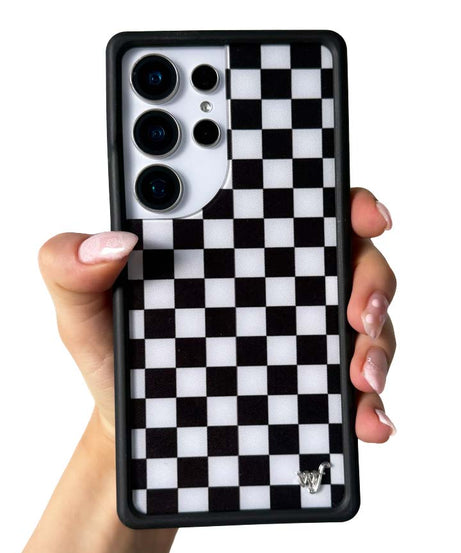 Checkers | Black Samsung Galaxy Case