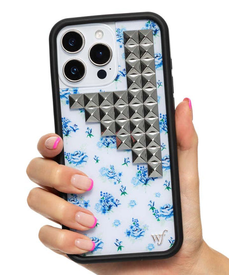 Forget Me Not Floral Stud iPhone Case