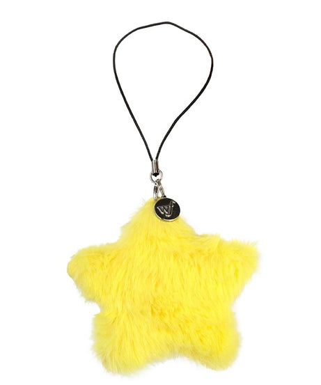 Fluffy Star Charm | Yellow