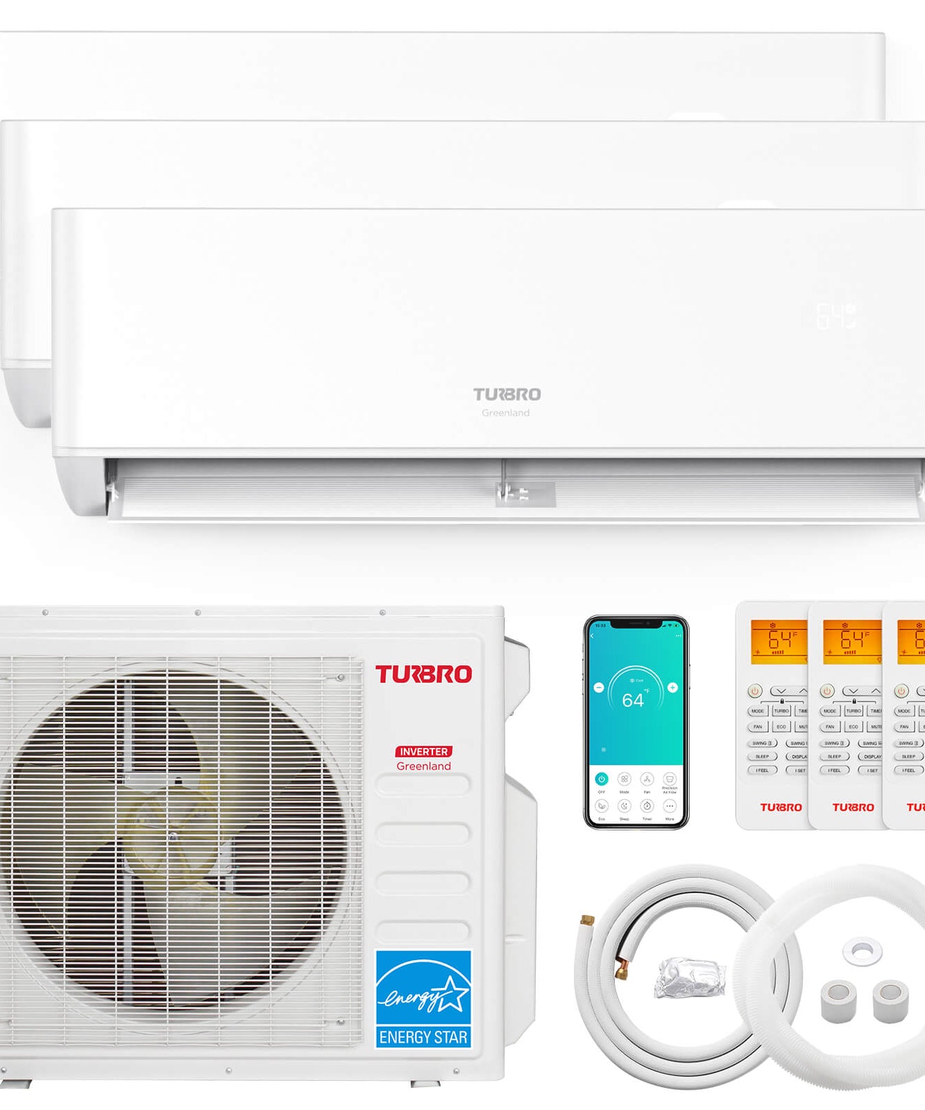 (Open Box) Greenland Multi-zone Mini Split Air Conditioner (R454B)