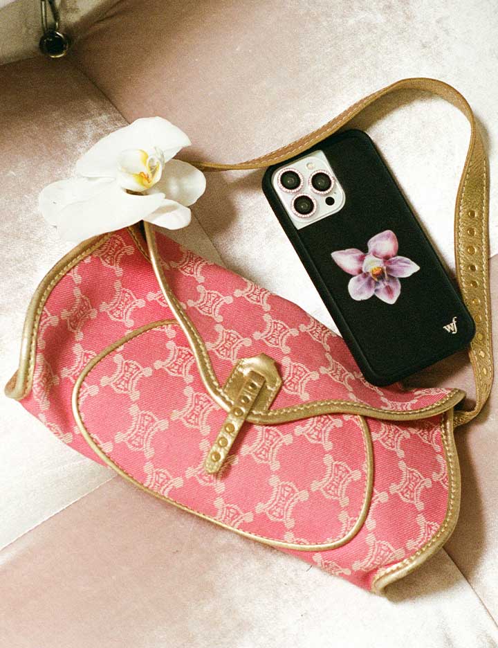 Orchid | Black iPhone Case