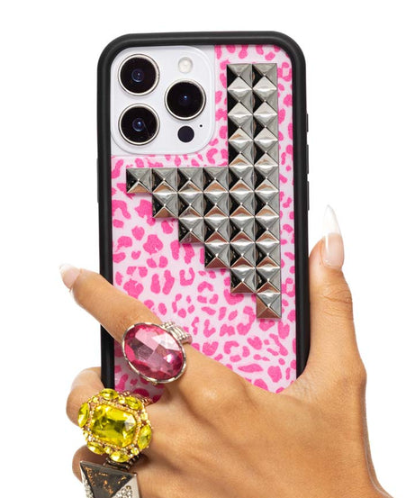 Pink Meow Stud iPhone Case