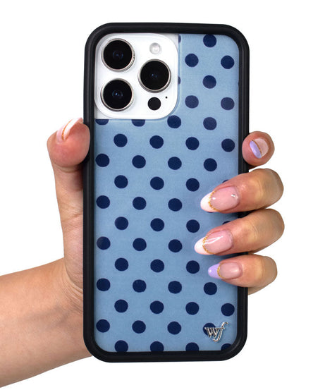 Polka Dot | Blue and Navy Blue iPhone Case