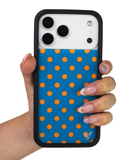 Polka Dot | Blue and Orange iPhone Case
