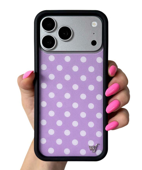 Polka Dot | Lavender and White iPhone Case