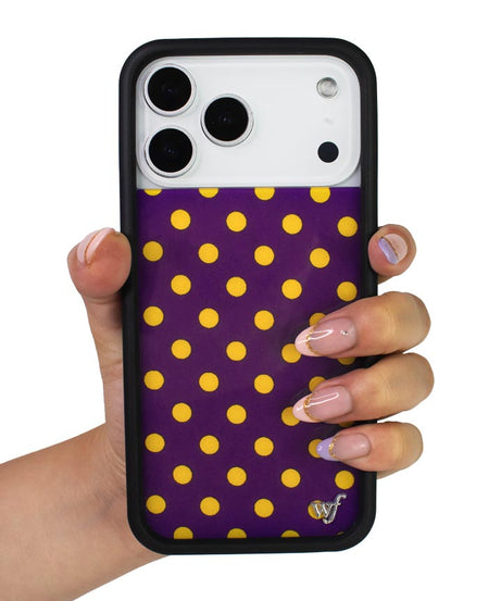 Polka Dot | Purple and Yellow iPhone Case