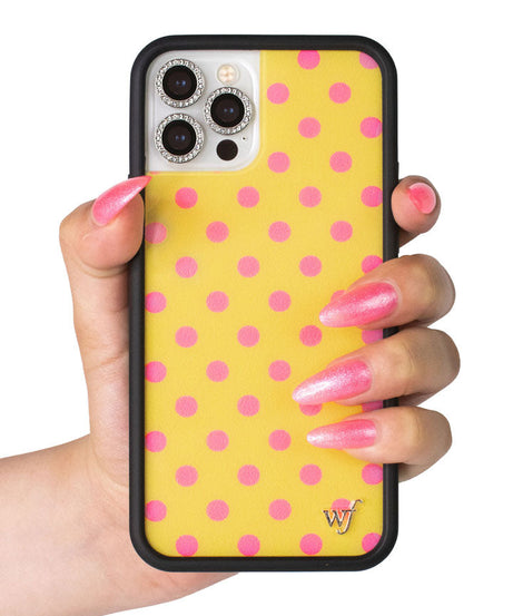 Polka Dot | Yellow and Pink iPhone Case
