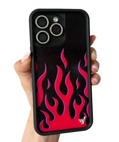 Flames | Black & Red iPhone Case