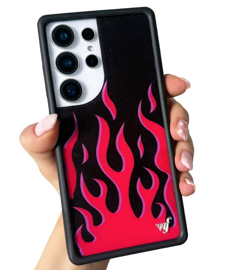 Flames | Black & Red Samsung Galaxy Case