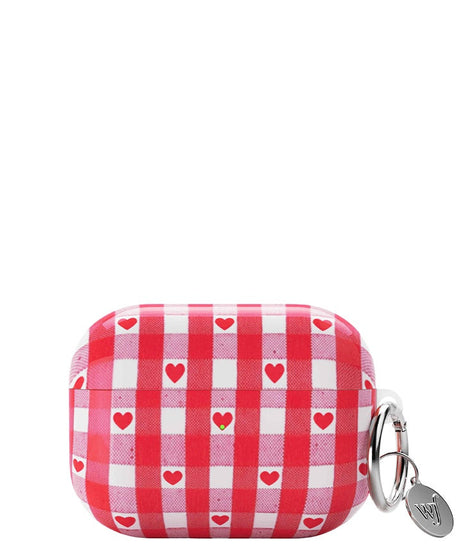Red Gingham Hearts AirPods