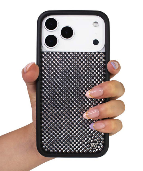 Rhinestone iPhone Case | White