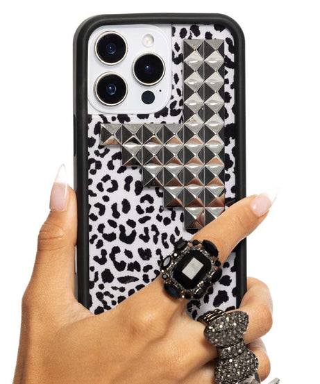 Snow Meow Stud iPhone Case