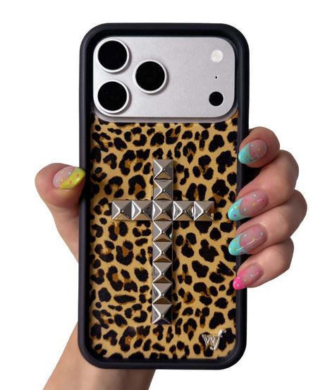 Stud Cross Meow iPhone Case