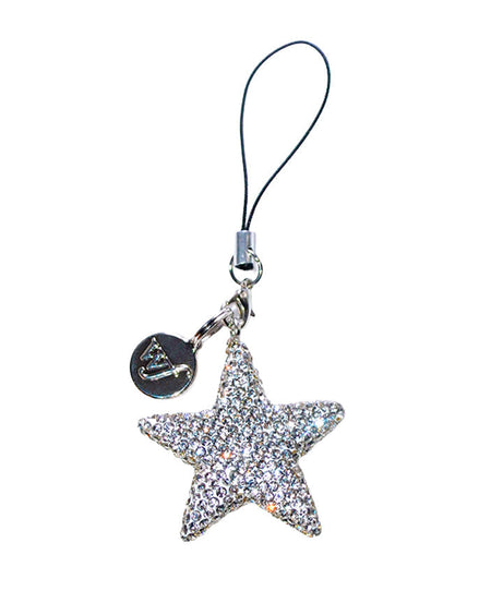Rhinestone Star Charm | White