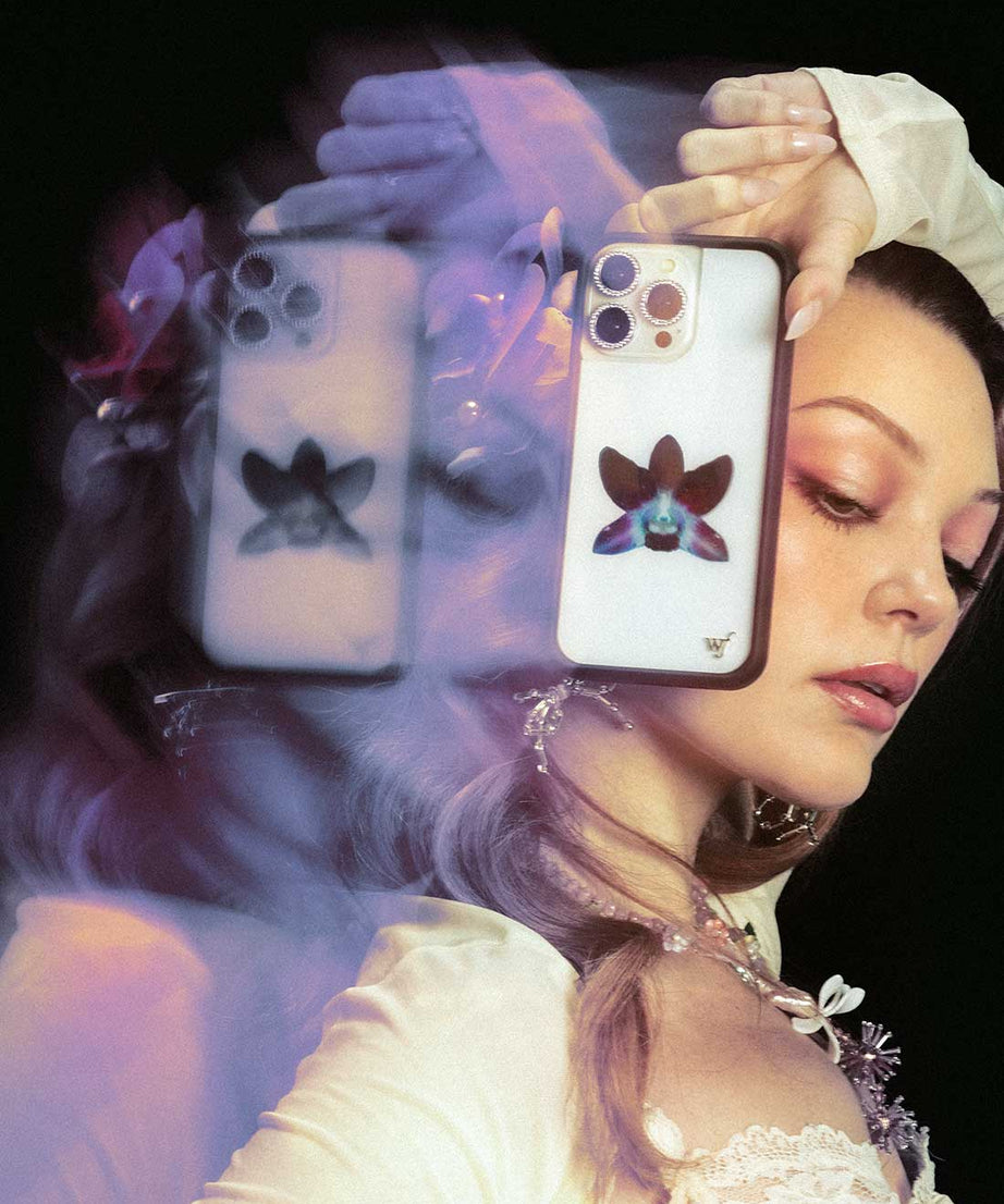 Orchid | White iPhone Case