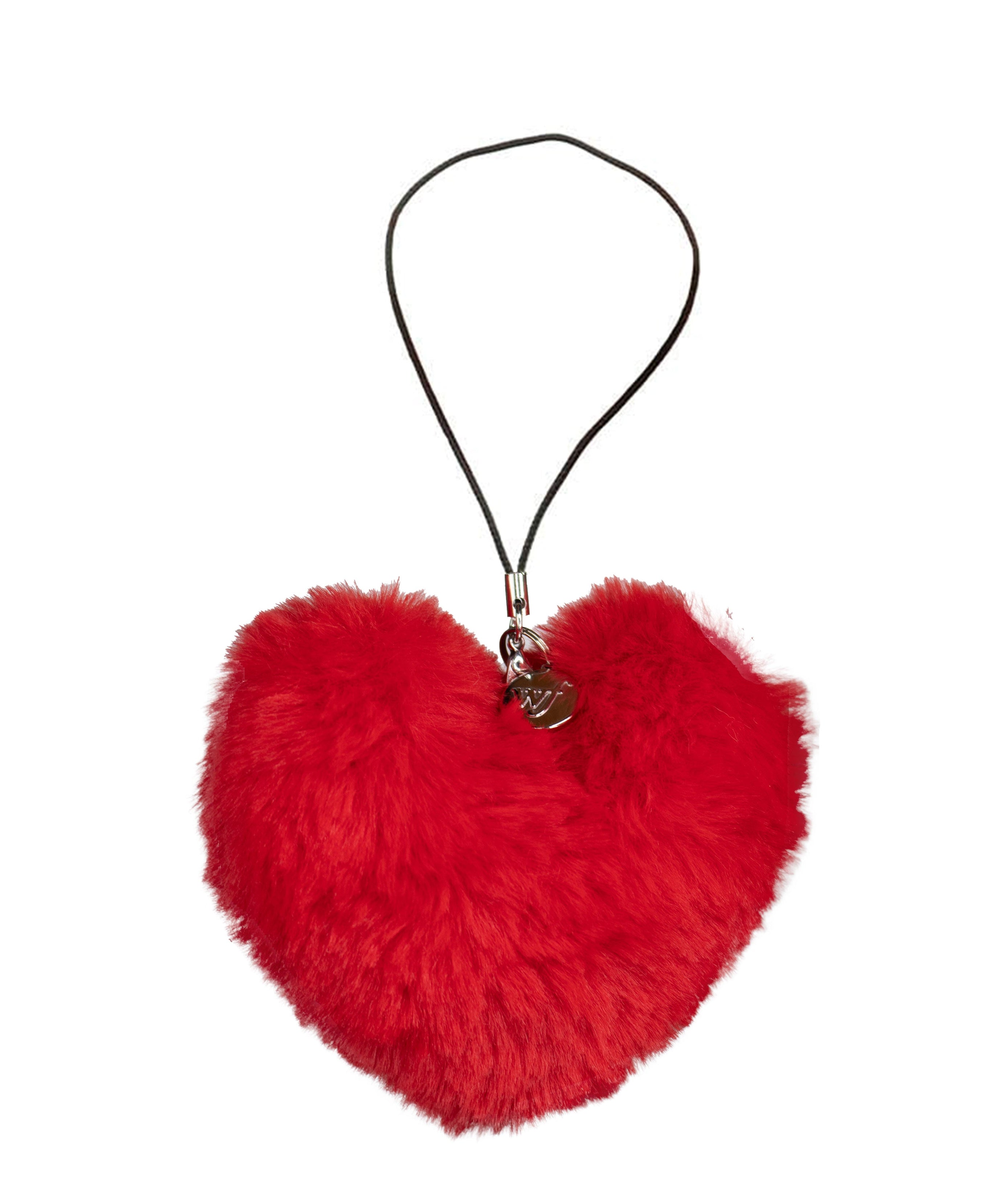 Fuzzy Heart w/ WF Charm | Red