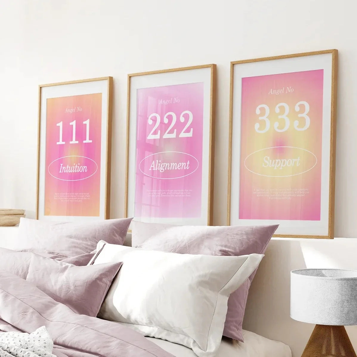 Bunte Farbverlauf-Aura-Engel-Wanddekoration