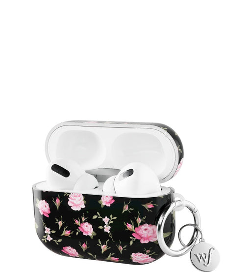 Black and Pink Floral AirPods