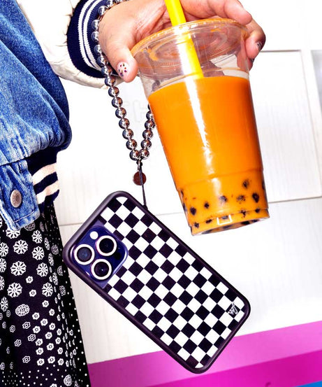 Checkers | Black iPhone Case