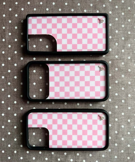 Checkers | Pink iPhone Case