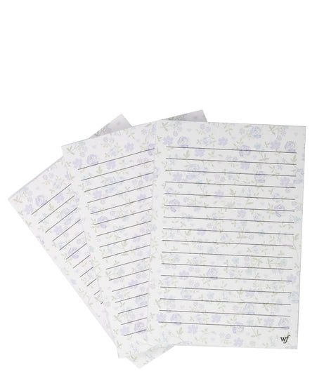 Lilac & Blue Floral Notepad