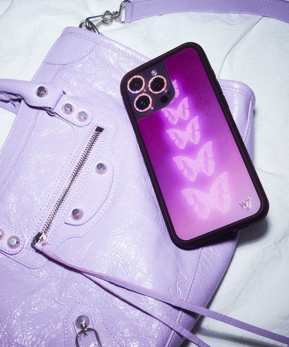 Neon Butterfly iPhone Case